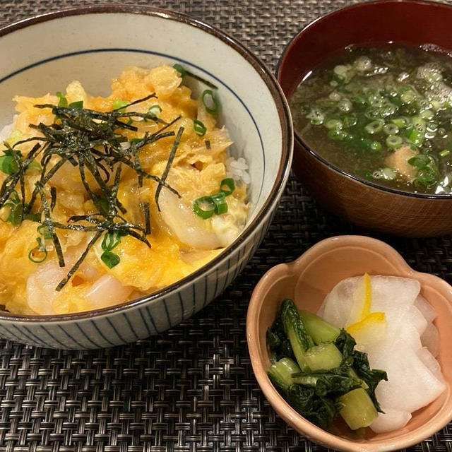 【昨日の晩ごはんは簡単丼！(^^)】