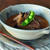 ル・クルーゼで　牛肉とたっぷりキノコのトマトクリーム煮