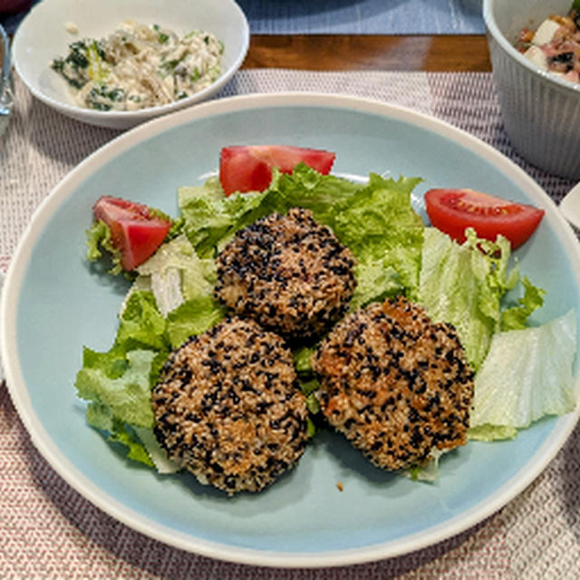 鶏ささみ大葉チーズ入りの利久焼き