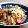 いろんな野菜でパスタ作り〜！