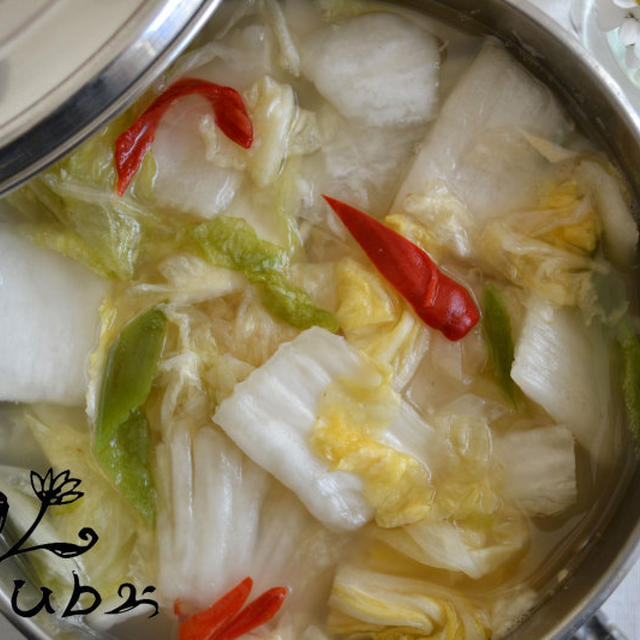水キムチ（山東菜で）