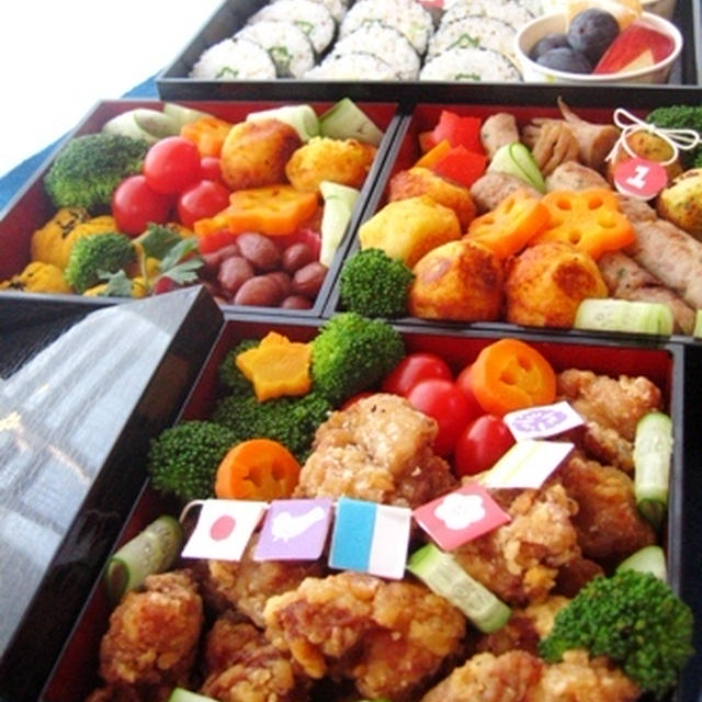 年少さん。初めての運動会のお弁当