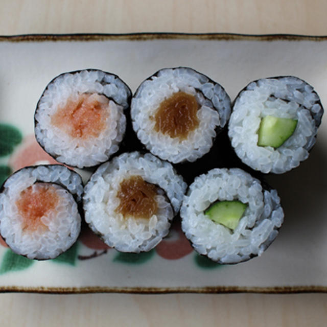 3種の細巻き寿司