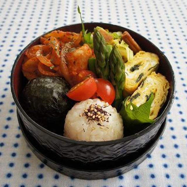 お弁当×たらとじゃがいものトマト煮