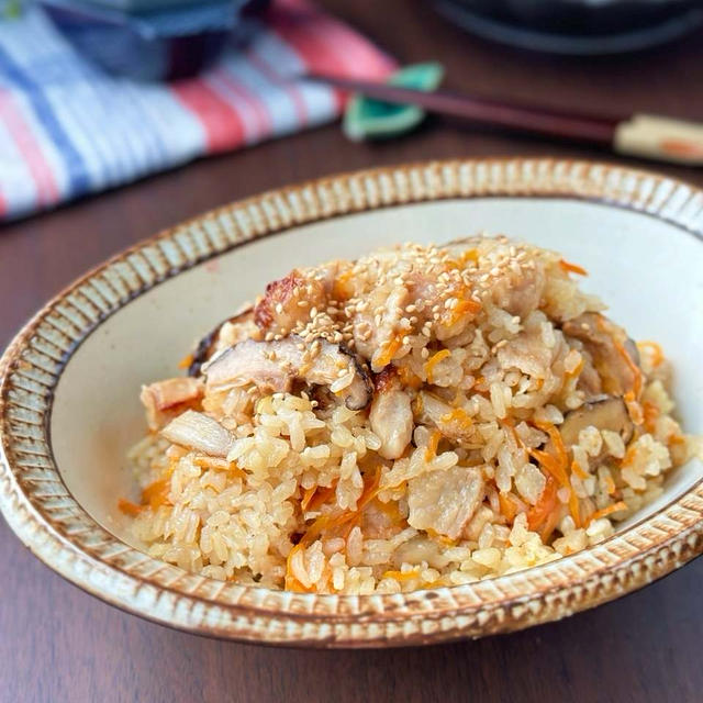 福岡名物ほんのり甘めの☆いくらでも食べれちゃうかしわ飯