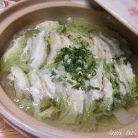 白菜と鶏ひき肉のミルフィーユ鍋
