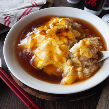 今日こそは❤と、とにかくシンプル♪卵だけ天津飯❤