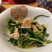 おかひじきのおひたし　レンチンしてめんつゆで簡単に