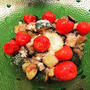 孤野扶実子さんレシピのラタトゥイユ、豚生姜焼き、シジミお味噌汁
