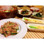 頂き物の新鮮な野菜がいっぱい！の夕食。