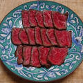 北海道産牛もも肉で、牛肉のたたき
