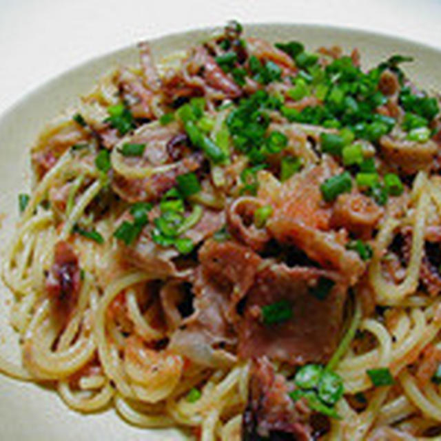 イカ明太子パスタ