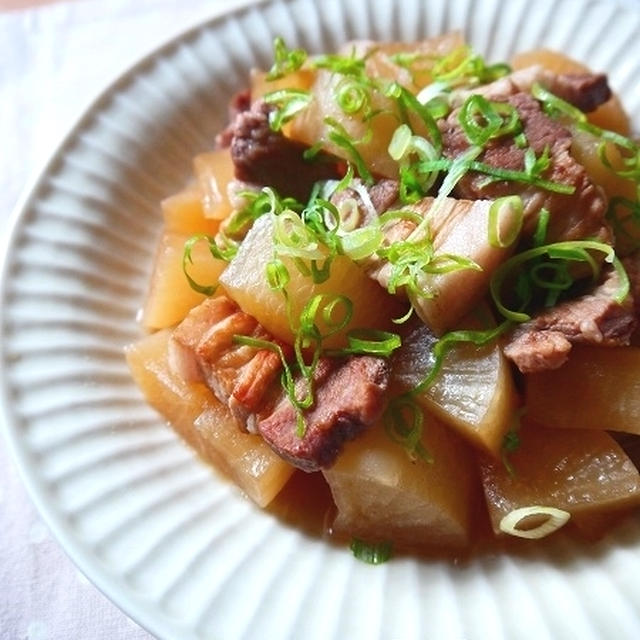 大根と豚バラのあっさり甘辛煮【圧力鍋で】