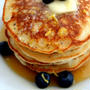 Ricotta Pancakes with Lemon and Poppy Seedsポピーシードとレモンのパンケーキ