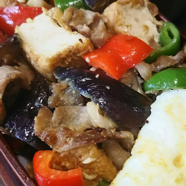 豚肉と野菜の味噌焼肉のタレ炒め