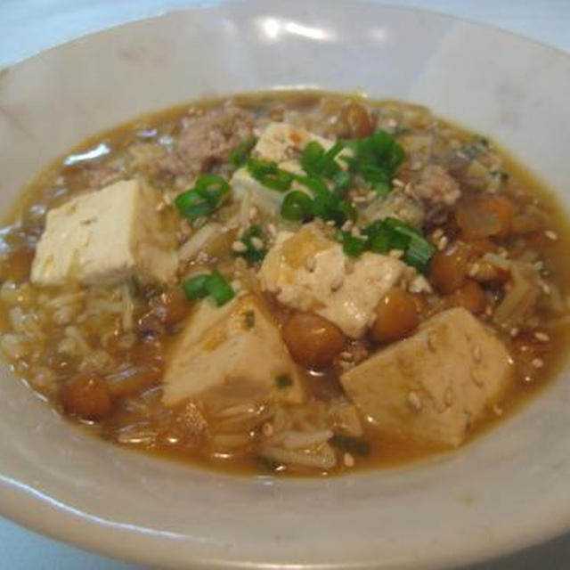 なめこマーボー豆腐