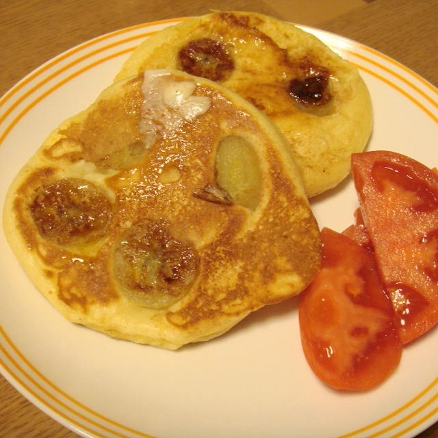 バナナパンケーキ。