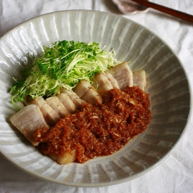 豚バラの中華風おろしポン酢【レシピ】