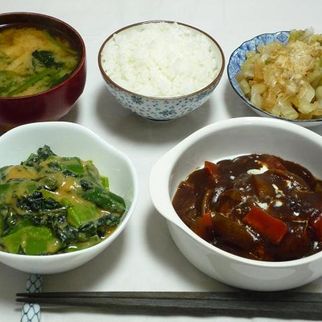 2011年2月28日（月）の晩ごはん。