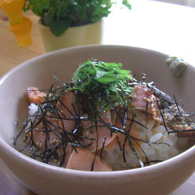 鮭の山漬け茶漬け