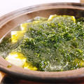 あおさ海苔と豆腐の鍋