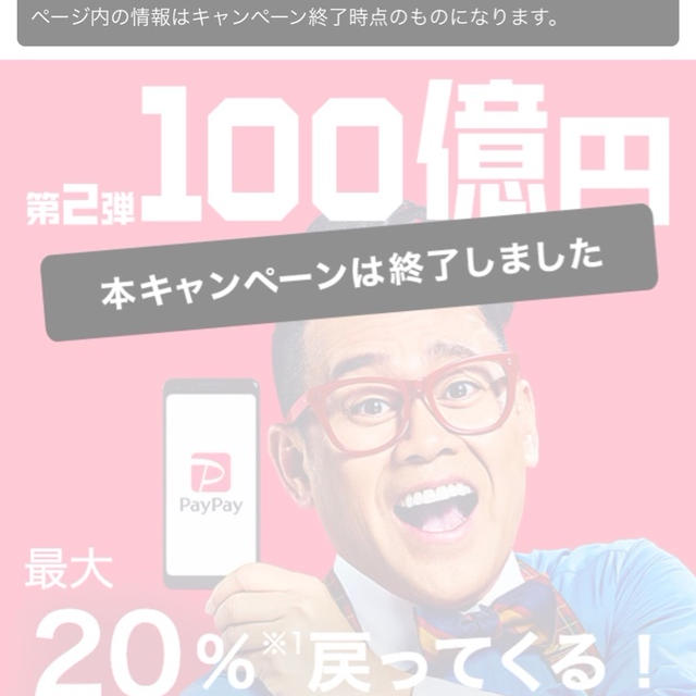 PayPay第2弾キャンペーン、5/13で終了 6月はドラッグストアがおトク