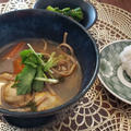 おすすめ十割蕎麦で作る！牡蠣カレー温蕎麦でお昼ごはん&旬の菜の花の胡麻和え