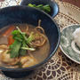 おすすめ十割蕎麦で作る！牡蠣カレー温蕎麦でお昼ごはん&旬の菜の花の胡麻和え
