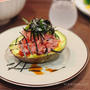 それぞれに好きな食べ方で堪能♪どちらも病みつき！マグロたたきで濃厚おつまみと、濃厚丼！