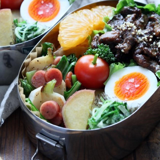 ガッツリてんこ盛り！牛肉とレバーのオイソース炒め弁当