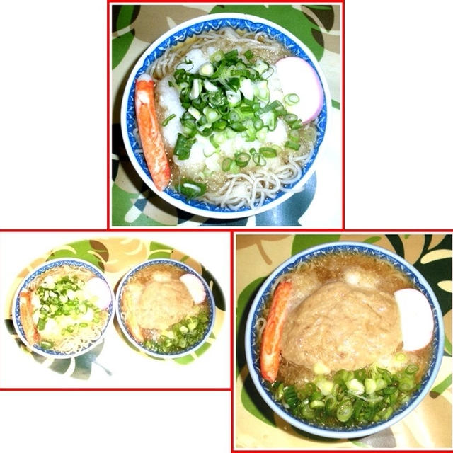 とろろ蕎麦に下ろし蕎麦