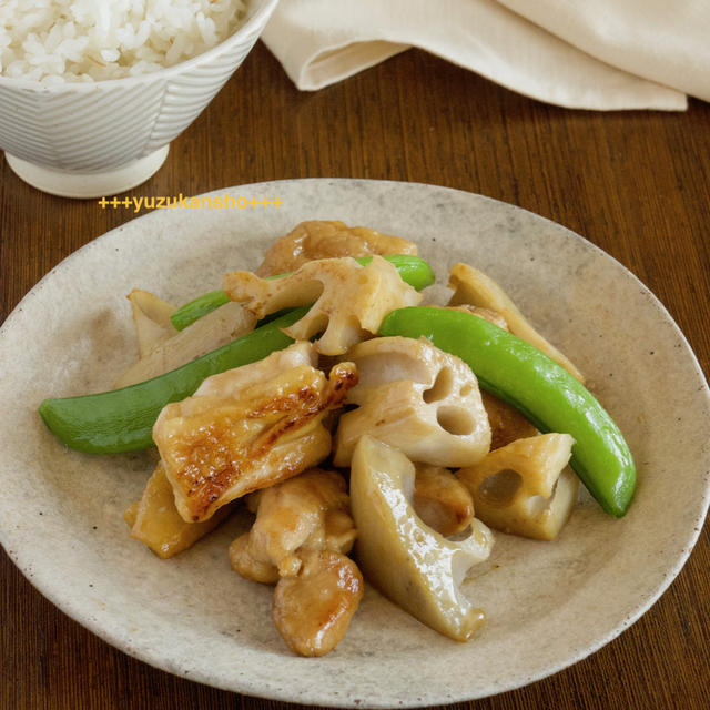 子どもの噛む力を鍛える＊れんこんと鶏肉のオイスター炒め