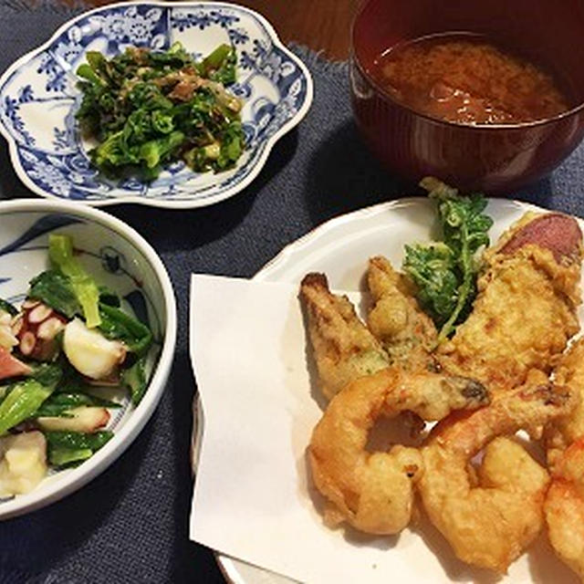 春を味わう夕食　＆　TVが映らないままですⅢ
