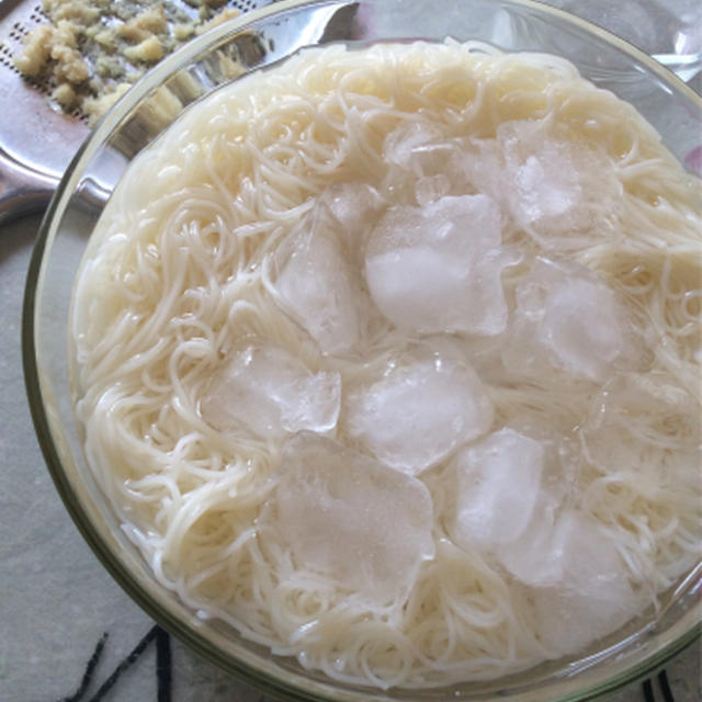 今年最初のそうめんと最後のいちごジャム