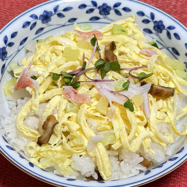 【レシピ　アナゴとらっきょうのちらし寿司】5月5日は野菜とお米のコンビのちらし寿司で運気アップ