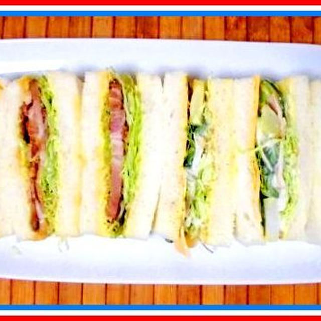 残り物サンドイッチでブランチ