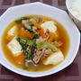 豚肉と青梗菜と豆腐の和風スープ