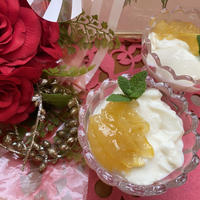 パンナコッタ&庭の花たち🎵
