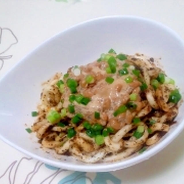 すりごま納豆うどん