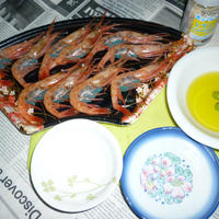 子持ち甘エビ（七尾産）の食べ方・その1