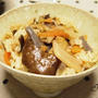 松茸の炊き込みご飯で秋の朝食