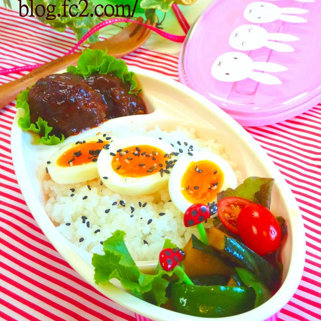 暑中お見舞い申し上げます★普通すぎるお弁当(笑)