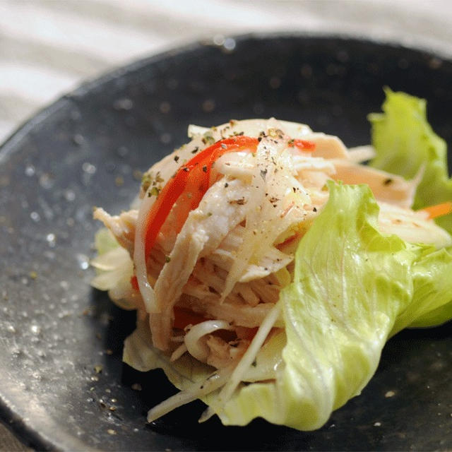 鶏野菜のマジョラムマリネ