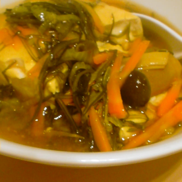 酒の肴のあんかけ豆腐