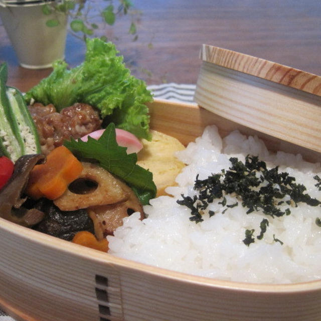 待望の！初曲げわっぱのお弁当♪