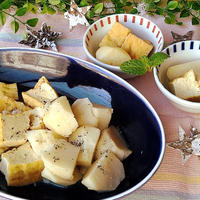 とにかくほったらかして☆味噌ベースの甘い大分県産里芋と厚揚げのトロトロ煮