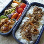 生姜焼き★牛きんぴらそぼろ弁当
