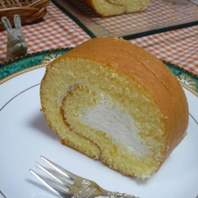 米粉１００％、またまたロールケーキ作りました！