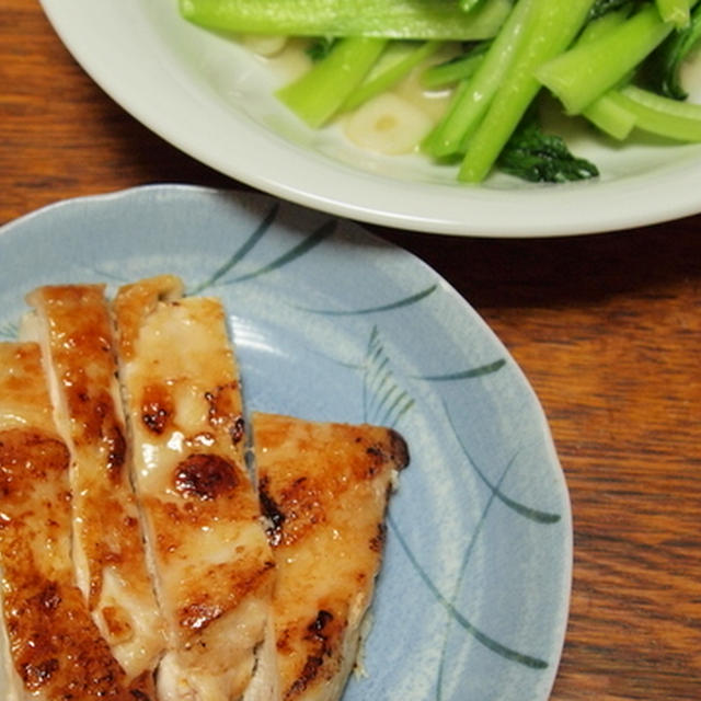鶏胸肉のソテーとターサイの炒め物 By ホセさん レシピブログ 料理ブログのレシピ満載