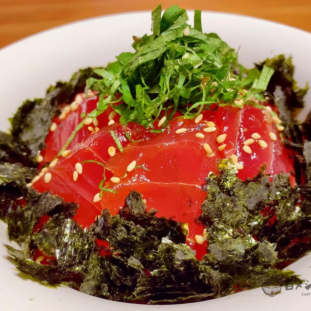 【昆布つゆで楽・うま・時短♪】かんたん本格マグロの漬け丼